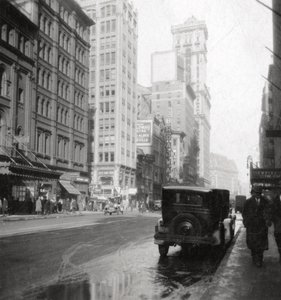 Broadway y el edificio Times, Ciudad de Nueva York, EE.UU., siglo XX de J. Dearden Holmes