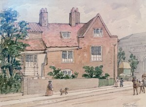 Casas Antiguas en Kennington Green, 1855 de J. Findley