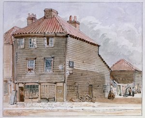 Vista de una Casa Antigua en High Street, Lambeth de J. Findley
