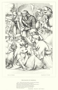 La Muerte de Cordelia (grabado) de J. Franklin