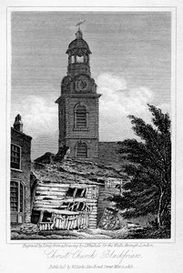 Iglesia de Cristo, Blackfriars, Southwark, Londres, 1817 de J. Greig