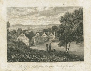 Dovedale - Beresford Hall: grabado en acero, nd [1815] (impresión)