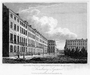 Plaza Finsbury, Londres, 1817