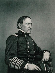 David Glasgow Farragut (1801-70), grabado después de una fotografía de William G. Jackman