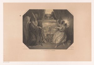 Representación alegórica del tiempo. Tydspiegel Fantasía No. 2 (título de la serie en el objeto) de J. J. Hoffmeister
