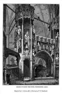 Santuario de Enrique V, Abadía de Westminster, 1843 de J. Jackson