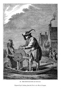 El afilador de cuchillos de Teniers, c1630-1690, 1843 de J. Jackson