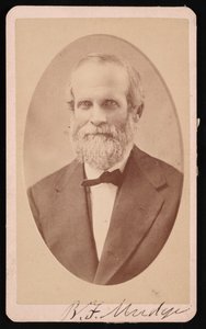 Retrato de Benjamin Franklin Mudge 1817-1879, julio 1873 de J Lee Knight