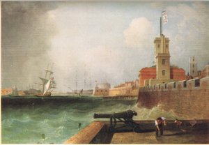 Entrada al puerto de Portsmouth 1846