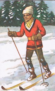 Niño canadiense, de los carteles escolares de MacMillan, c.1950-60s (litografía en color) de J. Macfarlane
