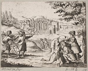 Ilustración de Adam Olearius, “Persianischer Rosenthal von einem Sinnreichen Poeten Schich Saadi [...]”, Schleswig 1660