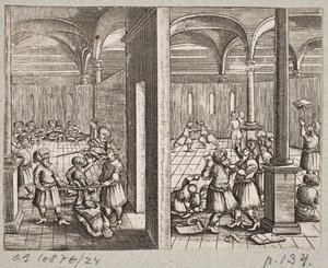 Ilustración para Adam Olearius, "Persianischer Rosenthal von einem Sinnreichen Poeten Schich Saadi [...]", Schleswig 1660