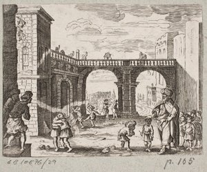 Ilustración para Adam Olearius, “Persianischer Rosenthal von einem Sinnreichen Poeten Schich Saadi [...]”, Schleswig 1660 de J. Muller