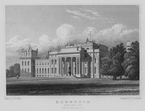 Blenheim, Vista Sureste, Oxfordshire de John Preston Neale