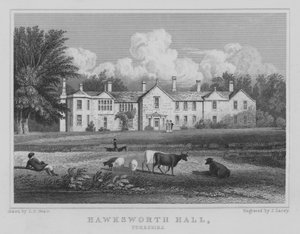 Hawksworth Hall, Yorkshire (grabado)