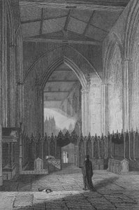 Interior de la Iglesia de Santa Catalina de John Preston Neale