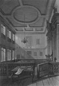 Interior del Colegio de Heraldos (grabado) de John Preston Neale