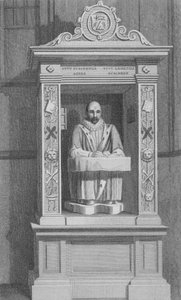 Monumento de Stow, St Andrew Undershaft, Leadenhall Street, Londres de John Preston Neale
