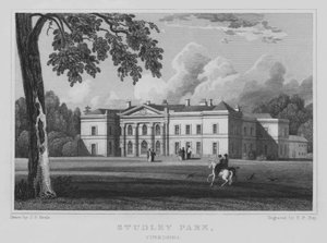 Parque Studley, Yorkshire (grabado)
