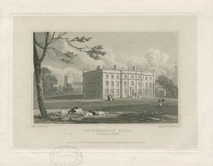 Swynnerton Hall: grabado, nd [c 1821] de John Preston Neale