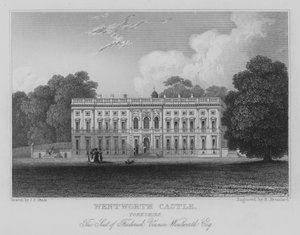 Castillo de Wentworth, Yorkshire, La Residencia de Frederick Vernon Wentworth, Esquire (grabado)