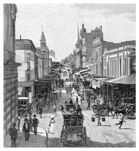 King Street, Sídney, Nueva Gales del Sur, Australia, 1886