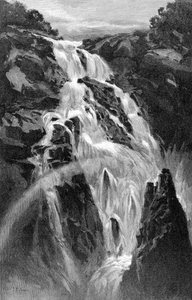 Las cataratas Barron cerca de Cairns, Queensland, Australia, 1886 de J. R. Ashton