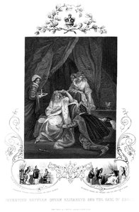 Entrevista entre la Reina Isabel y el Conde de Essex, siglo XIX de J. Rogers