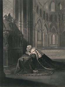 Luis VII, Rey de Francia, ante la tumba de Becket