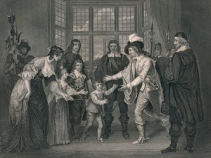La entrevista de Carlos I con sus hijos, 1649, principios-mediados del siglo XIX de J. Rogers