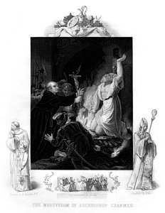 El martirio del arzobispo Cranmer, 1556 de J. Rogers