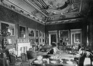 El salón, Montagu House, 1908 de J Russell and Sons