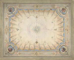 Diseño de techo para el tocador, Ardgowan, ca. 1868 de J. S. Pearse.