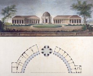 El Templo del Sol en la Ermita de Bayreuth c.1780 de J. Saher