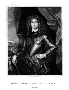 Henry Spencer, primer conde de Sunderland, soldado inglés, 1823