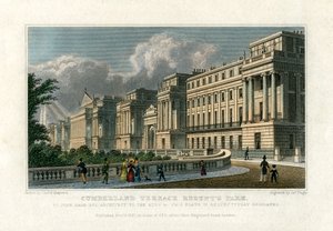Cumberland Terrace, Regents Park, Londres, 1827 de J. Tingle