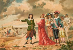 Gerard Desargues y el Cardenal Richelieu en La Rochelle de J. Ventura