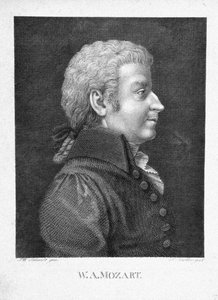 Wolfgang Amadeus Mozart, ca. 1825 de J. W. Schmidt