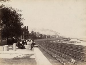Vista de la calle 35 mirando al norte, Chicago, c.1888