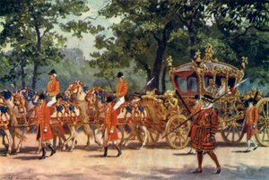 El coche de coronación, procesión de coronación del Rey Eduardo VII de J. Williamson