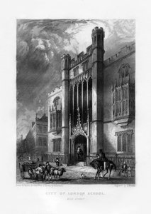 Escuela de la Ciudad de Londres, Londres, Siglo XIX de J. Woods