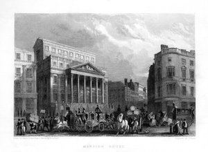Mansion House, Londres, siglo XIX de J. Woods
