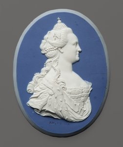 Medallón de retrato de la Emperatriz Catalina II de Rusia, c.1775 de J. and Bentley Wedgwood