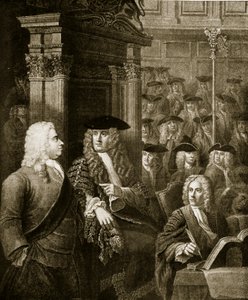 La Cámara de los Comunes en la administración de Walpole, ilustración de 