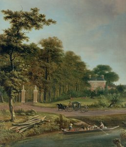 Una casa de campo de J. and Velde, A.van Hackaert