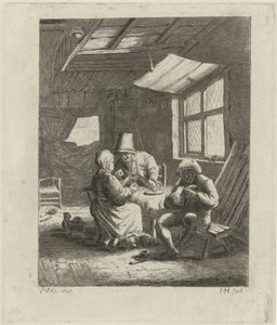 Interior de la casa de campo (primera versión) de Jabes Heenck