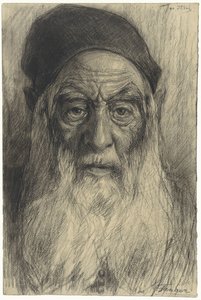 Cabeza de un anciano con barba, en Tánger de Jac van Looij