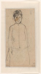 Boceto de una chica de pie
