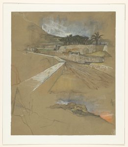 Dos bocetos de viaje de Alicante, España de Jac van Looij