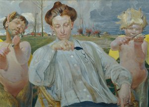 la esposa del artista de Jacek Hyacinth Malczewski